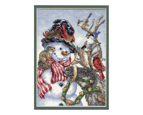 Набір для вишивання DIMENSIONS Snowman and Reindeer (08824)
