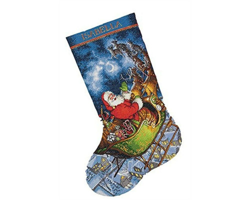 Набор для вышивания DIMENSIONS Santa Flight Stocking (08923)