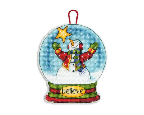 Набор для вышивания DIMENSIONS Believe Snow Globe Ornament (08904)