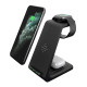 Беспроводная зарядка T3 Bonola 3 in 1 Wireless Charger док-станция для iPhone/AirPods/Apple Watch Black