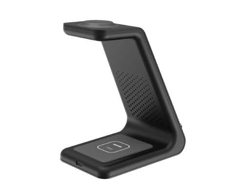 Беспроводная зарядка T3 Bonola 3 in 1 Wireless Charger док-станция для iPhone/AirPods/Apple Watch Black