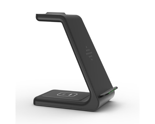 Беспроводная зарядка T3 Bonola 3 in 1 Wireless Charger док-станция для iPhone/AirPods/Apple Watch Black