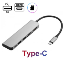Usb Hub Type C на HDMI 2 USB 3.0 SD TF Card Reader переходник адаптер Foxconn (A10198)