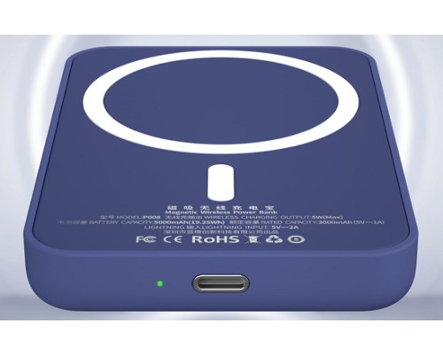 Беспроводная зарядка для iPhone MagSafe Battery Pack 10000mAh Blueo Blue