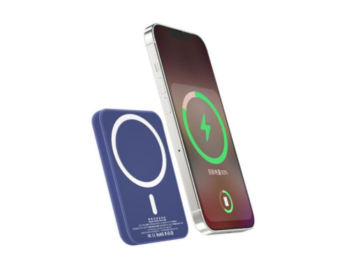 Беспроводная зарядка для iPhone MagSafe Battery Pack 10000mAh Blueo Blue