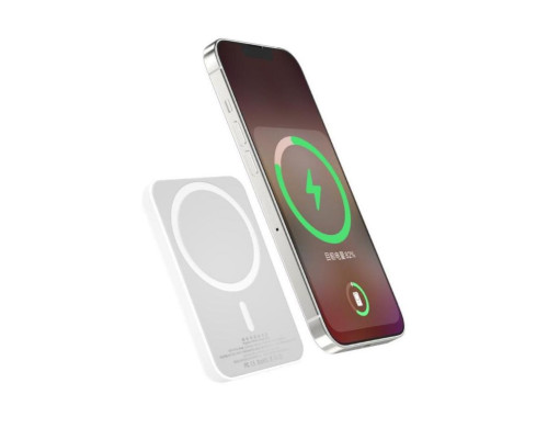 Беспроводная зарядка для iPhone MagSafe Battery Pack 10000mAh Blueo White