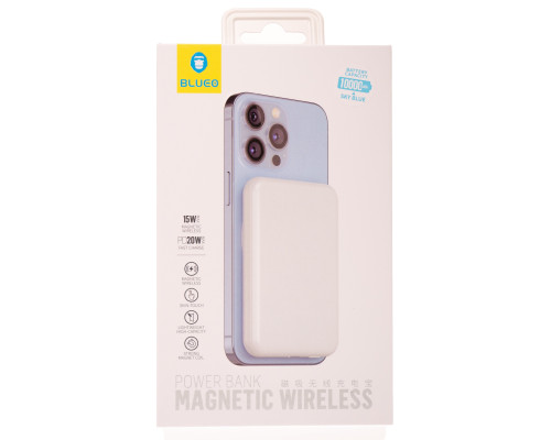 Беспроводная зарядка для iPhone MagSafe Battery Pack 10000mAh Blueo Black