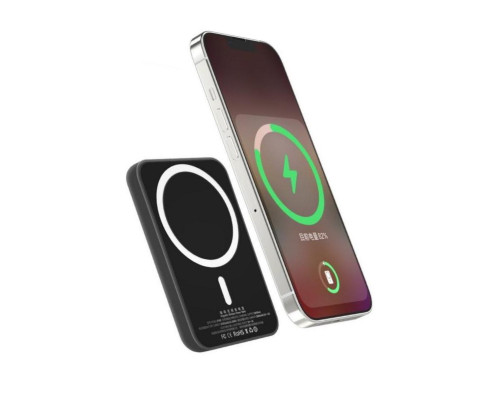 Беспроводная зарядка для iPhone MagSafe Battery Pack 10000mAh Blueo Black