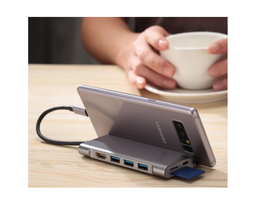 Usb Hub Type C на HDMI Card Reader SD/TF USB 3x3.0 USB C Charging переходник адаптер Foxconn (A10081)