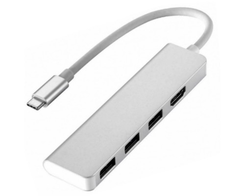 Usb Hub Type C на HDMI 3х3.0 USB переходник адаптер Foxconn (A10035)