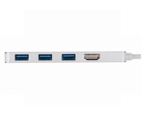 Usb Hub Type C на HDMI 3х3.0 USB переходник адаптер Foxconn (A10035)