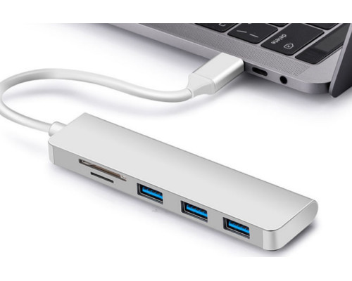Usb Hub Type C на 3 USB 3.0 Card Reader переходник адаптер Foxconn (A16255)