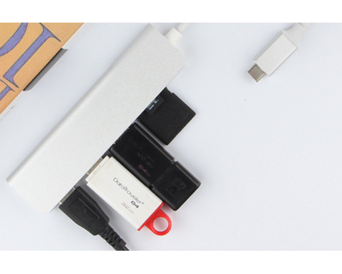 Usb Hub Type C на 3 USB 3.0 Card Reader переходник адаптер Foxconn (A16255)