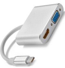 Usb Hub Type C на HDMI VGA переходник адаптер Foxconn (A16252)