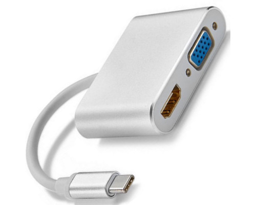 Usb Hub Type C на HDMI VGA переходник адаптер Foxconn (A16252)