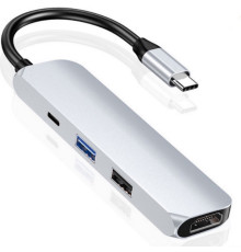 Usb Hub Type C на HDMI 2 USB 3.0 USB-C переходник адаптер Foxconn (A16904)