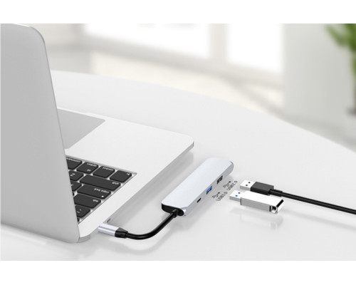 Usb Hub Type C на HDMI 2 USB 3.0 USB-C переходник адаптер Foxconn (A16904)