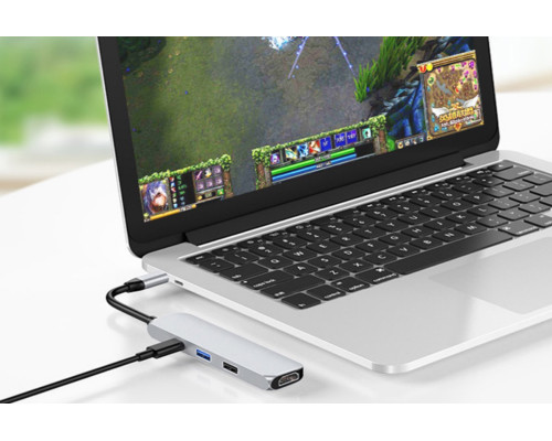 Usb Hub Type C на HDMI 2 USB 3.0 USB-C переходник адаптер Foxconn (A16904)