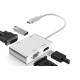 Usb Hub Type C на VGA DVI HDMI USB переходник HDMI адаптер Foxconn (A16905)
