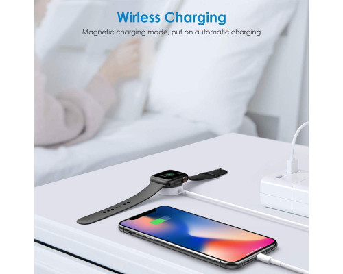 Зарядка для apple watch Foxconn 2 in 1 зарядка для iPhone Lightning Charging Cable (A14922)