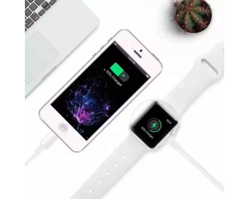 Зарядное устройство для apple watch Foxconn 2 in 1 зарядка для iPhone Lightning Charging Cable (A14922)