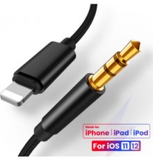 Переходник на AUX Jack 3.5 для iPhone Audio адаптер iPad/iPod/iPhone Foxconn (A14917)
