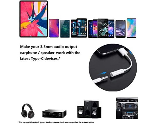 Переходник для наушников type c Foxconn адаптер для наушников AUX 3.5 (A14923)