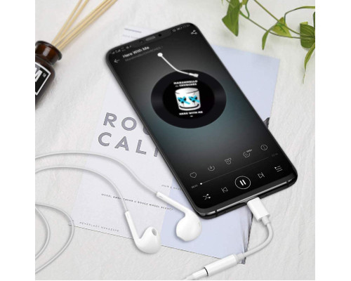 Переходник для наушников type c Foxconn адаптер для наушников AUX 3.5 (A14923)