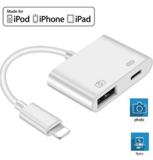 Переходник для iPhone на USB 3.0 адаптер для подключения флешки или камеры на iPad/iPod/iPhone Foxconn (A12040)