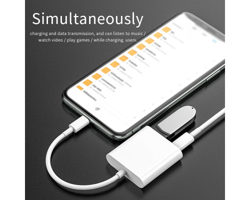 Переходник для iPhone на USB 3.0 адаптер для подключения флешки или камеры на iPad/iPod/iPhone Foxconn (A12040)