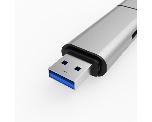 Переходник SD/MicroSD Card Reader на USB Type-C адаптер USB на Micro USB для картридер Foxconn (A10084)