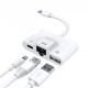 Переходник для iPhone на USB и RJ45 Ethetnet адаптер iPad/iPod/iPhone для подключения камеры и Интернет кабель Foxconn (A14645)