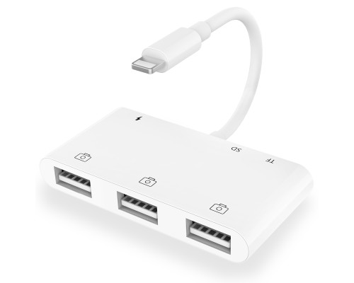 Переходник на USB SD Card Reader для iPhone адаптер iPad/iPod/iPhone Foxconn (A18000)