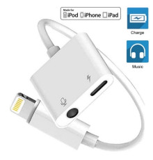 Перехідник для iPhone на AUX 3.5 Audio адаптер iPad/iPod/iPhone Foxconn (A12037)