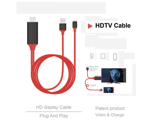 Переходник для apple iPhone на HDMI адаптер iPad/iPod/iPhone Foxconn (A14950)