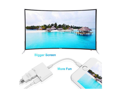 Переходник HDMI на iPhone адаптер для iPad/iPod/iPhone Foxconn (A12039)