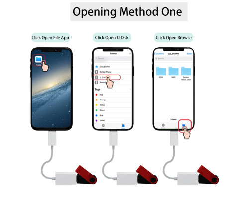Переходник для apple iPhone на USB адаптер для iPad/iPod/iPhone на камеру Foxconn (A14906)