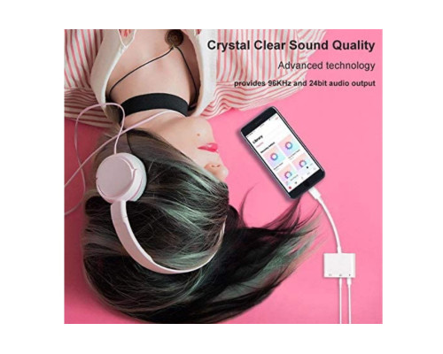 Переходник для iPhone на AUX 3.5 Audio адаптер iPad/iPod/iPhone Foxconn (A14909)