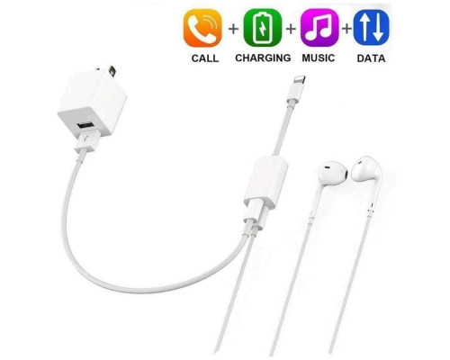 Переходник для apple iPhone на Audio адаптер для наушников на iPad/iPod/iPhone Foxconn (A14913)