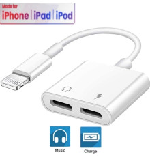 Переходник для iPhone на Audio Lightning адаптер iPad/iPod/iPhone Foxconn (A14646)