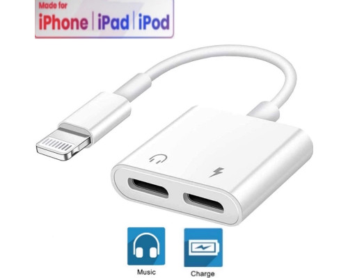 Переходник для iPhone на Audio Lightning адаптер iPad/iPod/iPhone Foxconn (A14646)