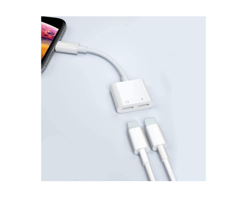 Переходник для iPhone на Audio Lightning адаптер iPad/iPod/iPhone Foxconn (A14646)