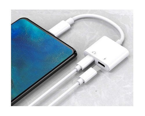 Переходник для iPhone на Audio Lightning адаптер iPad/iPod/iPhone Foxconn (A14646)