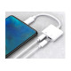 Переходник для iPhone на Audio Lightning адаптер iPad/iPod/iPhone Foxconn (A14646)