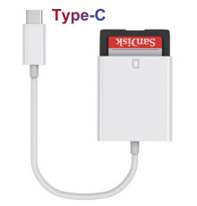 Переходник для карт памяти SD Card Reader на Type C адаптер для флеш карты Foxconn (А14924)