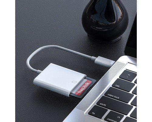 Переходник для карт памяти SD Card Reader на Type C адаптер для флеш карты Foxconn (А14924)